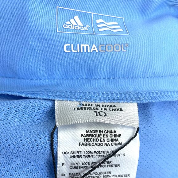 Adidas Climacool Womens Light Blue Skort NWT size 10 - Picture 8 of 11